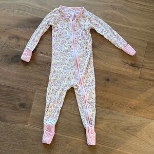 Little Sleepies pastel Rainbow Kids zippie